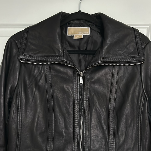 Michael Kors Leather Jacket - Picture 2 of 5